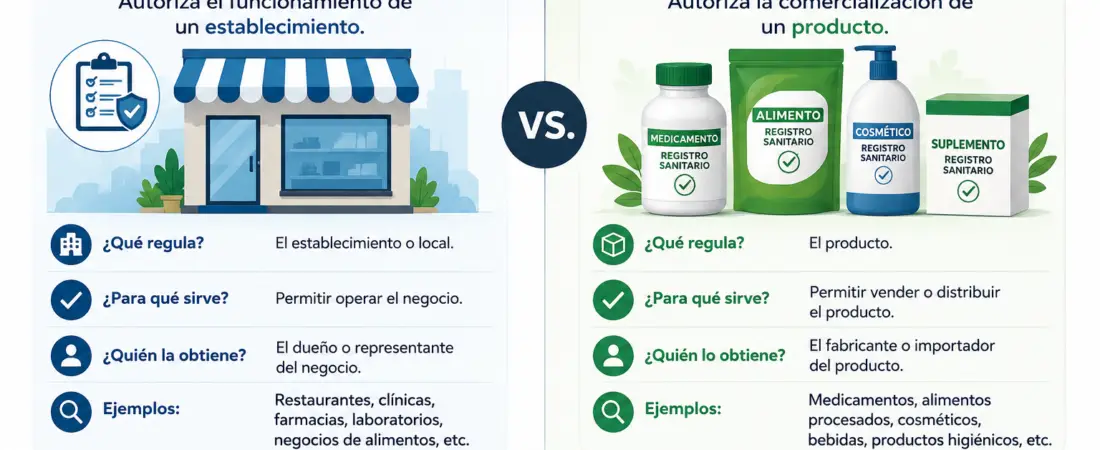 ⚖️ ¿Licencia sanitaria o registro sanitario?
